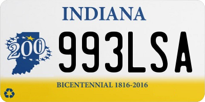 IN license plate 993LSA