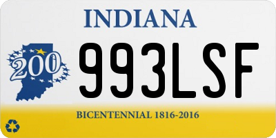 IN license plate 993LSF