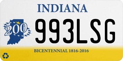 IN license plate 993LSG