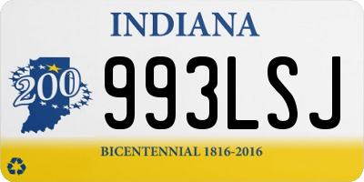 IN license plate 993LSJ