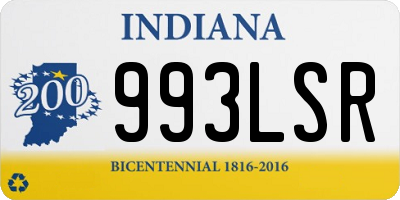 IN license plate 993LSR