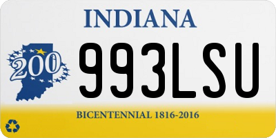 IN license plate 993LSU
