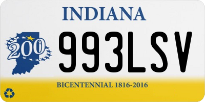 IN license plate 993LSV