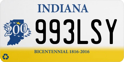 IN license plate 993LSY