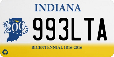 IN license plate 993LTA