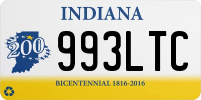 IN license plate 993LTC