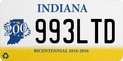 IN license plate 993LTD