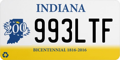 IN license plate 993LTF