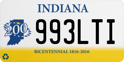 IN license plate 993LTI