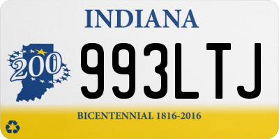 IN license plate 993LTJ