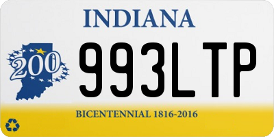 IN license plate 993LTP