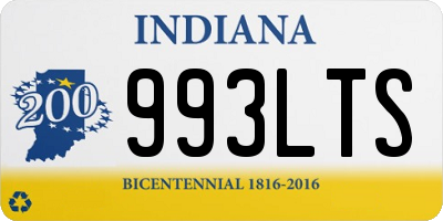 IN license plate 993LTS