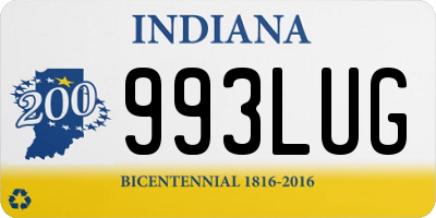 IN license plate 993LUG