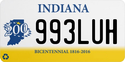 IN license plate 993LUH