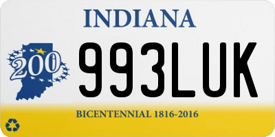 IN license plate 993LUK