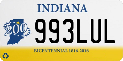 IN license plate 993LUL