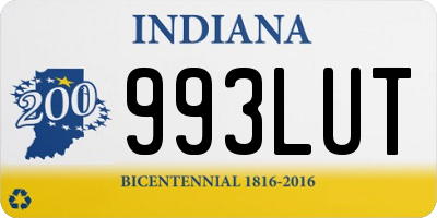 IN license plate 993LUT