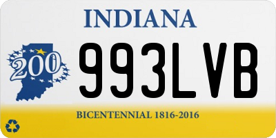 IN license plate 993LVB