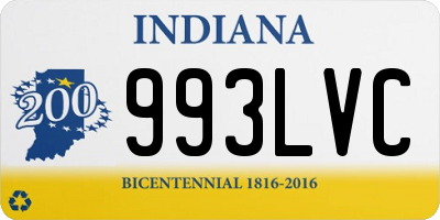 IN license plate 993LVC