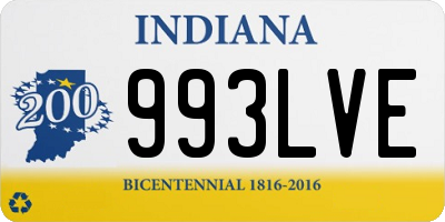 IN license plate 993LVE