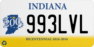 IN license plate 993LVL