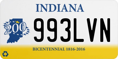 IN license plate 993LVN