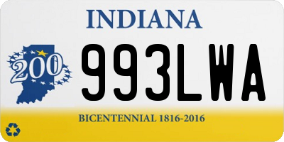 IN license plate 993LWA