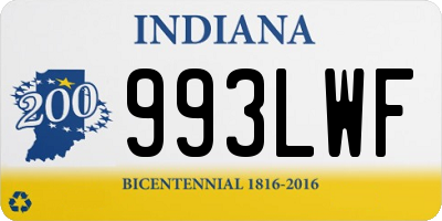 IN license plate 993LWF