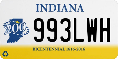 IN license plate 993LWH