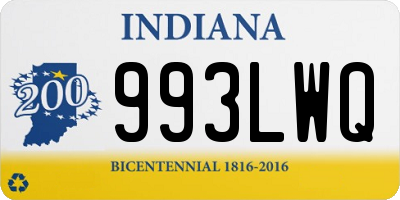 IN license plate 993LWQ