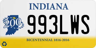 IN license plate 993LWS