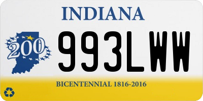 IN license plate 993LWW