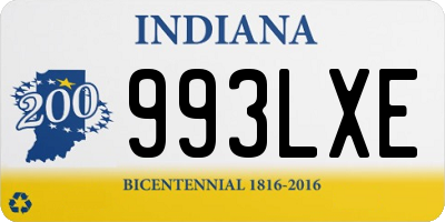 IN license plate 993LXE