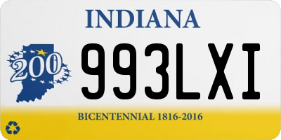 IN license plate 993LXI