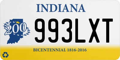 IN license plate 993LXT