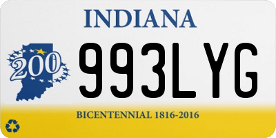 IN license plate 993LYG