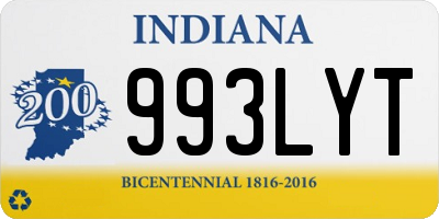 IN license plate 993LYT