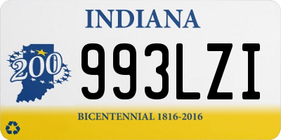 IN license plate 993LZI