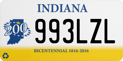 IN license plate 993LZL