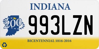 IN license plate 993LZN