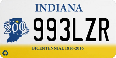 IN license plate 993LZR