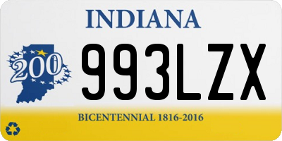 IN license plate 993LZX