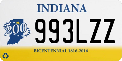 IN license plate 993LZZ