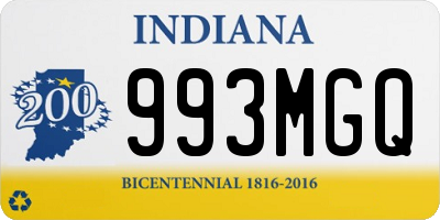 IN license plate 993MGQ