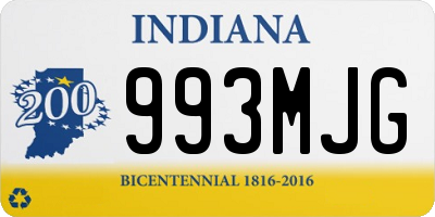 IN license plate 993MJG