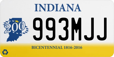 IN license plate 993MJJ