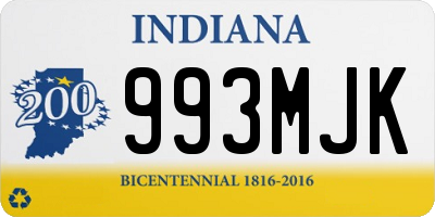 IN license plate 993MJK