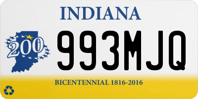 IN license plate 993MJQ