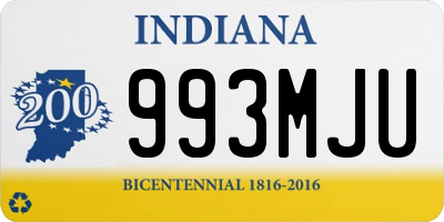 IN license plate 993MJU