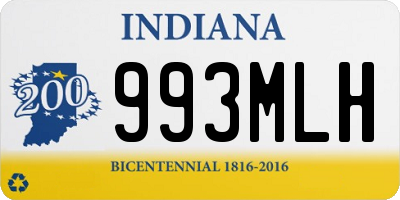 IN license plate 993MLH